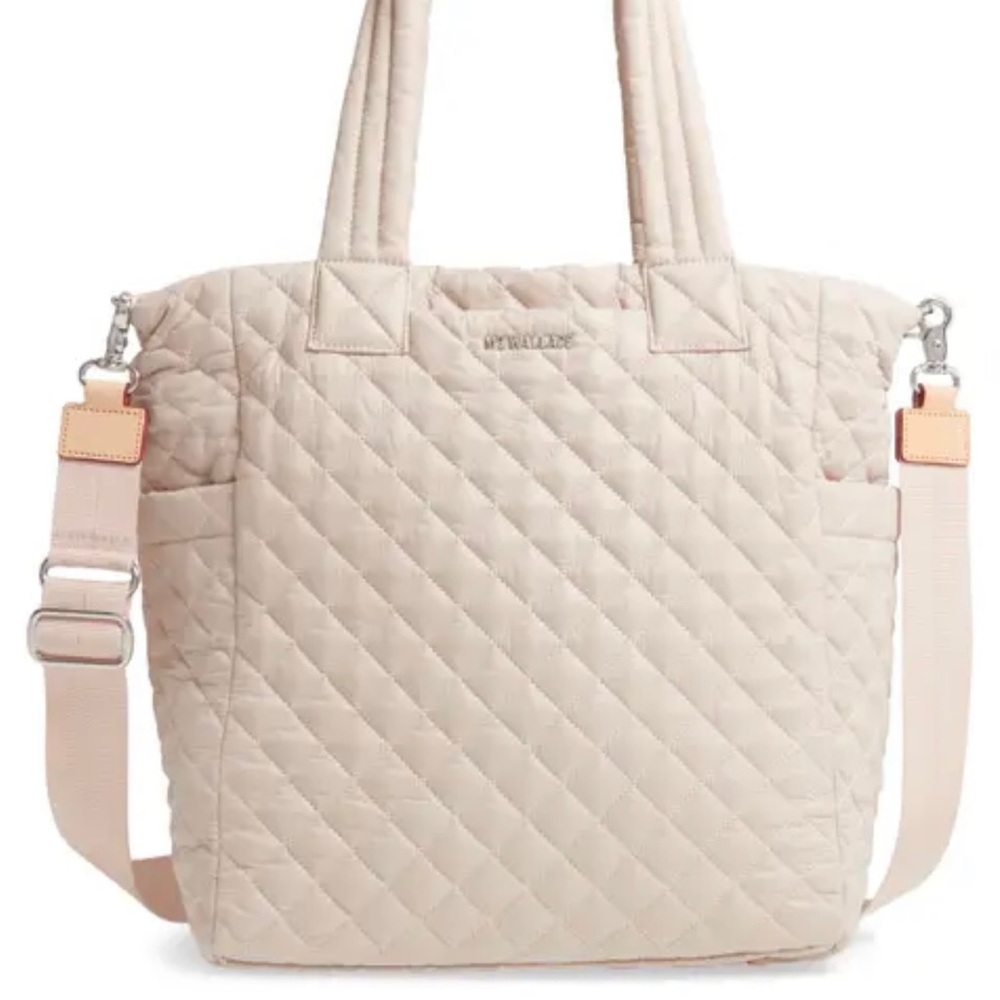 MZ Wallace Large Beige Bag. Color mushroom.